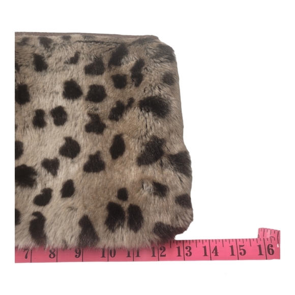 Deane and White Faux Fur Animal Print Wristlet - Picture 5 of 5
